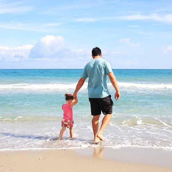 Père Fille Plage